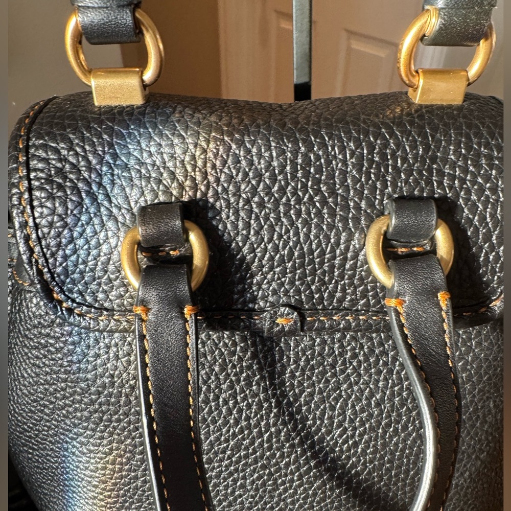 Coach - Riya Backpack 21 Pebbled Leather 2023 - LIKE NEW Rogue Luggage Handle - Picture 4 of 14